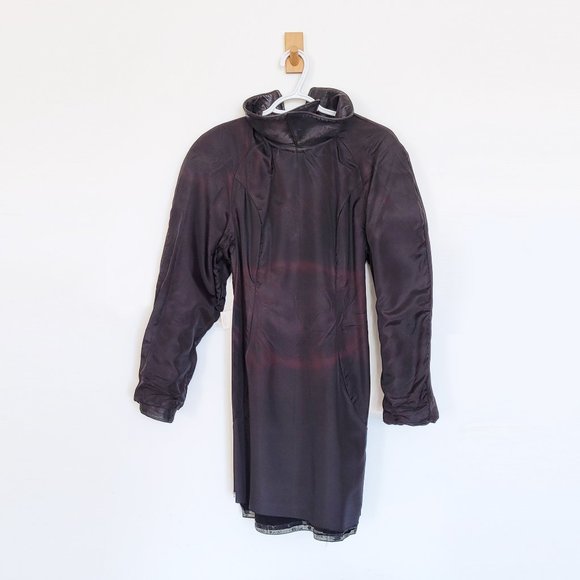 Lindzon by Bellissimo - Retro Black Leather Dress with Pointed Colar - GUC - Picture 5 of 16